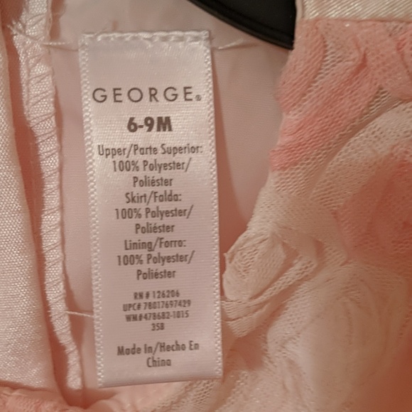 George 6 - 9 Months Pink / White Dress
Tulle EUC - Picture 4 of 5